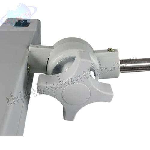 Kính lúp công nghiệp thân cọc, thấu kính chữ nhật trắng, để bàn LT-86H 10X LED